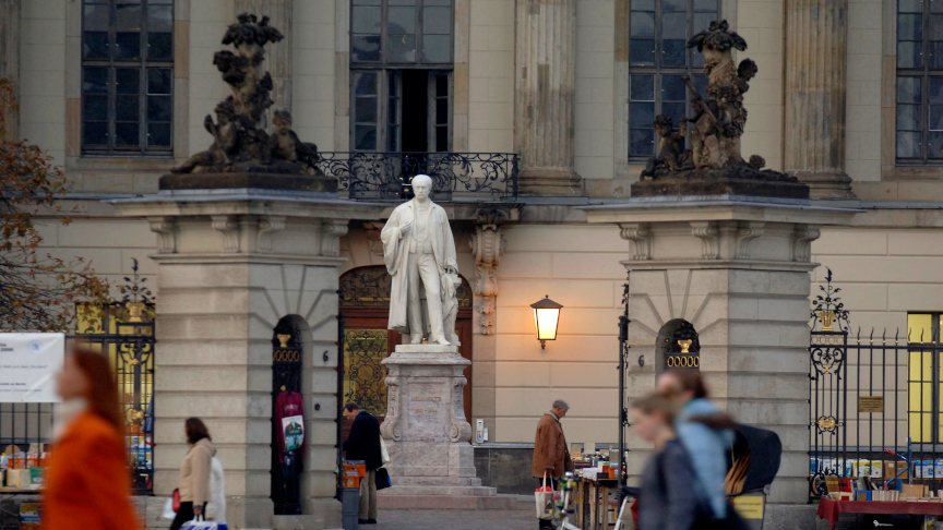 Main entrance of the Humboldt University of Berlin.