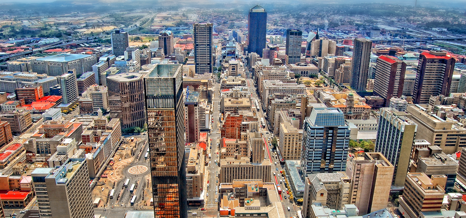 Johannesburg aus der Vogelperspektive